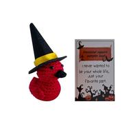 Halloween Pumpkin Head Crochet Doll Ornament for Desktop Decoration Festive Autumn Home and Unique Idea (A, 15)