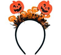 Halloween Pumpkin Headband Cute Orange Pumpkin Lantern Headbands for Women | Orange Halloween Pumpkin Lantern Costume Headband for Halloween Pumpkin Cosplay Themed Party Costume Accessories