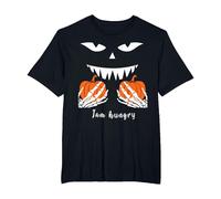 Halloween Pumpkin I'm Hungry T-Shirt, Men's Big and Tall, Black, 5X Tall