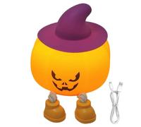 Halloween Pumpkin Lamp Colourful Cute Ghost Decoration USB Rechargeable
