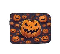 Halloween Pumpkin Laptop Case 15 inch, Water Resistant Laptop Sleeve Shockproof Protective Traveling Computer Bag Portable Business Briefcase for Men Women