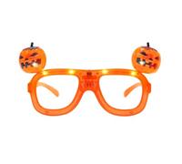 Halloween Pumpkin Light up Glasses - LED Glow Eyewear | Light-Up Party Glases | Novelty Costume Accessory | Glowing Props for Carnival & Holiday Fun Family Gathering Carnival Party