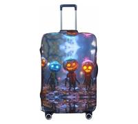 Halloween Pumpkin Monsters Travel Luggage Covers - Elasticity Suitcase Covers Protector for Luggage 18-32 Inch