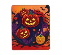 Halloween Pumpkin Mouse Pad, Computer Mouse Mat, Easy Gliding, Durable, Portable, Office&Home, Multiple Sizes
