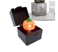 Halloween Pumpkin Music Box - 7cm Abs Metal Spooky Ornament | Battery Powered Sound Decoration for Doorways, Haunted Houses, Dorms & Parties - Festive Tabletop Decor for Home, School & Apartments