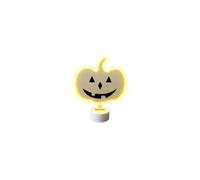Halloween Pumpkin Night Light, Cosy Warm White Glow USB Bedside Light (Color B)