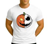 Halloween Pumpkin Nightmare Jack Skellington Before Christmas Film | Christmas Men's T-Shirt, White, 3XL