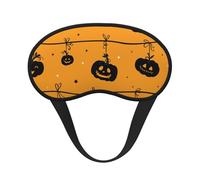 Halloween Pumpkin Orange, Full Eye Covers Light Blocking Eye Masks Blackout Sleep Eye Muffs