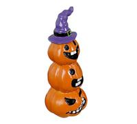 Halloween Pumpkin Ornament Resins Smiling Grin Face Sculpture For Horror Theme Homes Party Table Decors Multiple Expression Statue