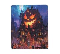 Halloween Pumpkin Party Gaming Mouse Pad, Full-Print Design with 3mm Rubber Base, Ergonomic and Durable for Office, Gaming, and Study