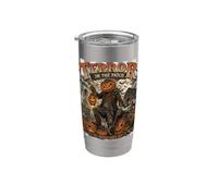 Halloween Pumpkin Patch Haunted Terror Spooky Scary Horror Stainless Steel Insulated Tumbler