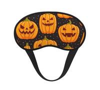 Halloween Pumpkin Patterns Print Sleep Mask for Side Sleepers Cute Blackout Eye Mask Shades Cover for Home or Travel
