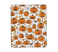 Halloween Pumpkin Patterns Print Small Desk Pad,Rubber Base with Precision Stitched Edges,Perfect for Office,Gaming