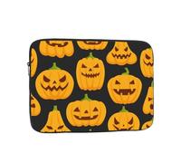 Halloween Pumpkin Patterns Printed Laptop Sleeve for Men Women 15 inch Shockproof Laptop Case Bag for Travel Office School