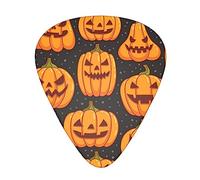 Halloween Pumpkin Patterns Stolmx Guitar Pick Set - Full Print Design, 3 Thicknesses Available