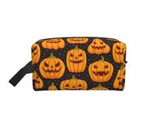 Halloween Pumpkin Patterns Storage Bag Toiletry Bag Travel Bag Cute Cosmetic Bag Makeup Accessories