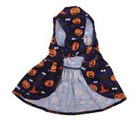 Halloween Pumpkin Pet Skirt Bright Colors Cute Soft Comfortable Stretchy Fashionable Puppy Dress for Small Dogs Halloween Decorations Party Costume L