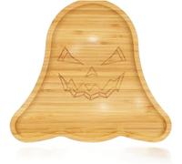 Halloween Pumpkin Plate, Halloween Shape Wooden Charcuterie Board, for Halloween Kitchen Decor, 25x22cm
