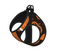 Halloween Pumpkin Print Adjustable Harness Leash Set For Cats And Dogs, Soft Breathable Kitten Puppy Mesh Vest With Reflective Design, Escape-Proof Lead For Small Pets Walking Training