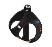 Halloween Pumpkin Print Harness Leash Set For Cat And Small Dog, Adjustable, Reflective, And Escape-Proof Vest With Soft Breathable Mesh Lining