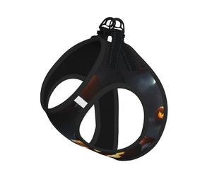 Halloween Pumpkin Print Harness Leash Set For Cat And Small Dog, Adjustable, Reflective, And Escape-Proof Vest With Soft Breathable Mesh Lining