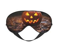 Halloween Pumpkin Print Sleep Mask Silk-Like Eye Mask Sleeping Eye Mask for Women Men for Travel Sleep Relaxation