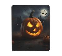Halloween Pumpkin Print Small Desk Pad,Rubber Base with Precision Stitched Edges,Perfect for Office,Gaming