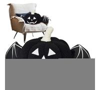 Halloween Pumpkin Shaped Throw Pillow - Halloween Shape Pillow Spooky Pumpkin | Plush Seasonal Holiday Couch Sofa Bed Cushion Decoration for Car Bedroom Living Room Desk Dining Room