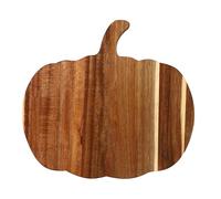 Halloween Pumpkin Shaped Wooden Cutting Board, Wood Charcuterie Chopping Cut Dish Tray with Handle Perfect for Meal Prep Chopping & Fall Kitchen Decor Halloween Dining Essential