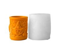 Halloween Pumpkin Silicone Mold Cylinder Shape Making for Jewelry Resin Carving Crafting Tool Halloween Pumpkin Silicone Mold