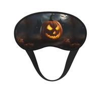 Halloween Pumpkin Sleep Mask 100% Light Blocking Eye Mask for Sleeping, Sleep Mask for Unisex for Travel/Nap