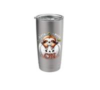 Halloween Pumpkin Sloth Mode On Sleepy Cute Stainless Steel Insulated Tumbler