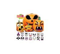 Halloween Pumpkin Stickers, Halloween Crafts for Kids 30 PCS Pumpkin Decorating Stickers Classic Make Your Own Halloween Pumpkin Face Stickers for