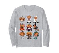 Halloween Pumpkin T-Shirt - Jack-o'-Lantern Costume Group Long Sleeve T-Shirt
