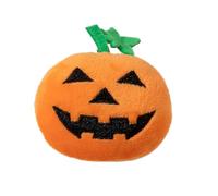 Halloween Pumpkin Toy for Cats Interactive Teething with Embroidered Expressions Cute Kitty Companion Soft Pet Chew (C, A)
