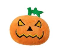 Halloween Pumpkin Toy for Cats Interactive Teething with Embroidered Expressions Cute Kitty Companion Soft Pet Chew (A, A)