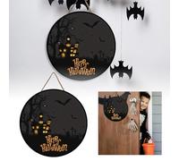 Halloween Pumpkin Transform Your Doorstep Into A Haven With Our Halloween Door Sign! Spooky Decorations (B, 20cm)