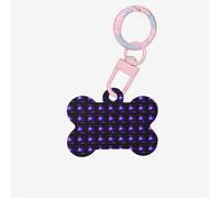 Halloween Pumpkin with Headphones Printing 1 Pc Dog Bone Shape Id Tags Double Sided with Key Ring Craft for Pets