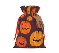 Halloween Pumpkin1 Gift Bag with Handles and tag, Perfect for Christmas, Birthday, Wedding or Daily Gift - (S)