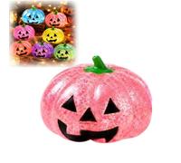 Halloween Pumpkins Dumpling Squishy, Slow Rising Squishy Dumpling for Stress Relief, Soft Squeeze Decompression Dough, Trick or Treat Fidget Theme Squeeze Dumplings (Red)