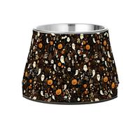 Halloween Pumpkins Ghosts Bowls for Pets Elevated Stainless Steel Pets Bowl Stand for Loving Pet Comfort Feeding
