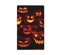 Halloween Pumpkins Glowing in The Dark Single Toggle Blank Wall Plate Light Switch Cover Decorative 1 Gang for Kitchen Room Bathroom Size 11.4x7cm