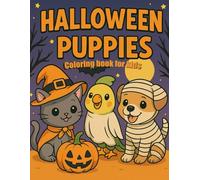 Halloween Puppies: Coloring book for kids