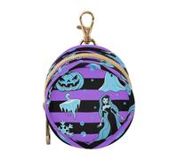 Halloween Purple Stripe Bride Baby Girl Pacifier Storage Case Portable Change Purse Key Holder, Baby Essentials accmor funda para chupete
