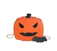 Halloween Purses Gothic Novelty Shoulder Bag Pumpkin Coffin Skull Bat Crossbody Bag holiday Party Gift Candy Bag (D)