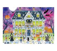 Halloween Puzzle 1000 Piece for Adults with Letters on Back, Haunted Party | 27.5"x19.7"Jigsaw Puzzle Featuring Spooky Ghostly Monster, Halloween Gifts & Decor, Family Gatherings Game Night, Dust-free