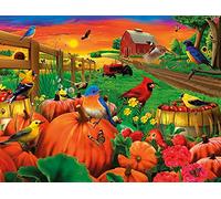 Halloween Puzzle 1000 Pieces - Birds Of Pumpkin Farm 1000 Piece Jigsaw Puzzle For Adults, Kids And Teens - Difficult Puzzles For Adults