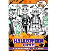 Halloween Puzzles: 300+ objects to find can you find the hidden heart,egg,hat,slice of pie?