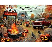 Halloween Puzzles for Adults 1000 Pieces, House Puzzle 1000 Piece Puzzle for Scene Puzzles for Jigsaw Puzzles (Halloween Jigsaw Puzzles-A)
