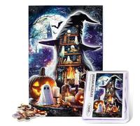 Halloween Puzzles for Adults 1000 Pieces Pumpkin Ghost Halloween Puzzle 1000 Piece Puzzle for Adults Hard Challenge Art Jigsaw Puzzles for Gifts Halloweens Birthday Party Games Family 29.5 * 19.7 inch
